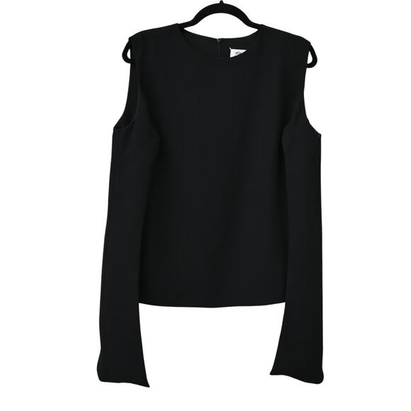 Maison Margiela Sleeveless Black Top Size 44 US 8 Long Side Panels Round Neck - Picture 1 of 8